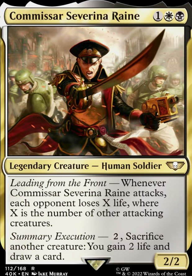 Commissar Severina Raine feature for Black white soldiers