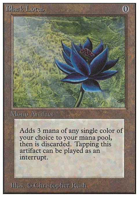 Black Lotus feature for Burn Deck Red Mono Budget