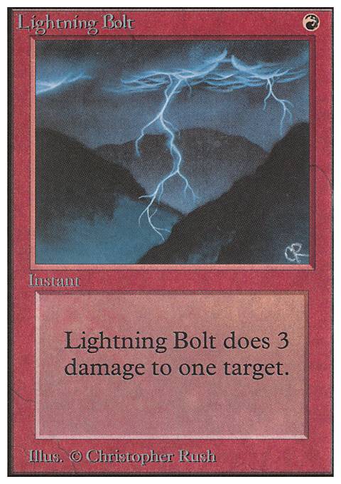 Lightning Bolt feature for Mono R Burn (Pauper)