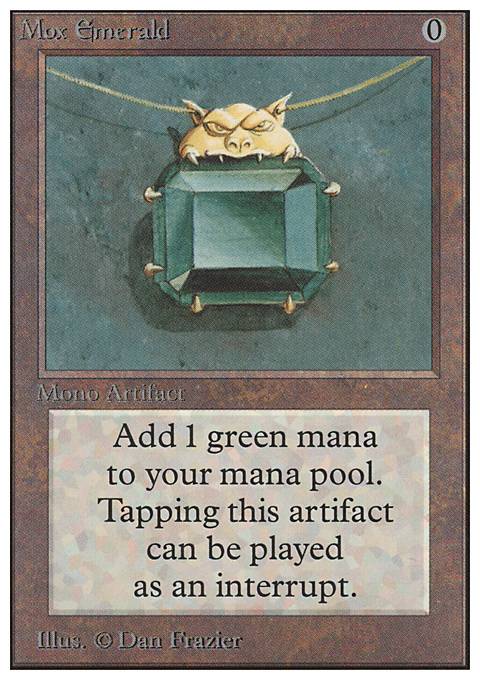 Mox Emerald feature for Alpha Investments Deck