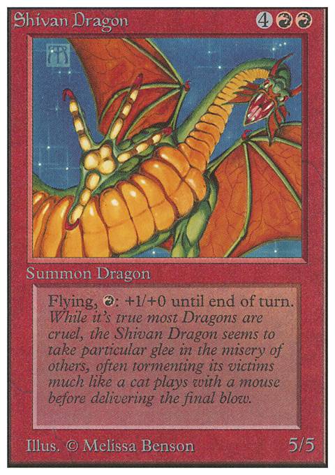 Featured card: Shivan Dragon