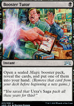 Booster Tutor feature for The Gelatinous Cube(An Evergrowing Cube)