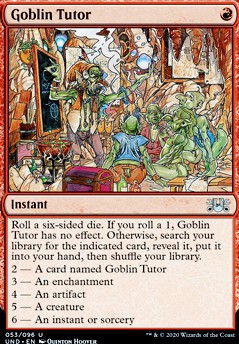 Featured card: Goblin Tutor