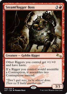 Steamflogger Boss feature for Contraption EDH