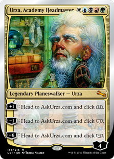 Urza, Academy Headmaster feature for Terese Nielsen (The Artist) Tribute Deck