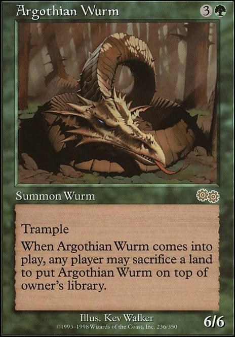 Featured card: Argothian Wurm