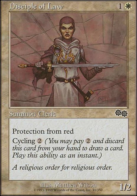 Disciple of Law feature for Pauper Star: White