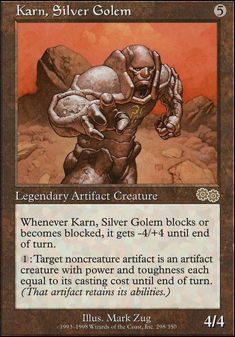 Karn, Silver Golem feature for Tinker Prison's Wish (Premodern)