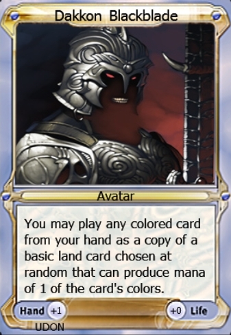 Featured card: Dakkon Blackblade Avatar