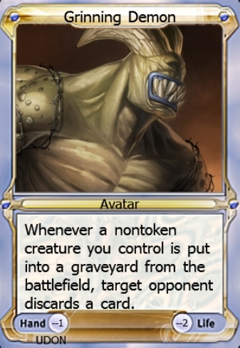 Featured card: Grinning Demon Avatar