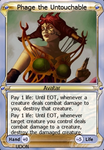 Featured card: Phage the Untouchable Avatar