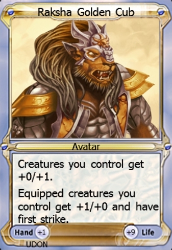 Raksha Golden Cub Avatar feature for Raksha's Armory