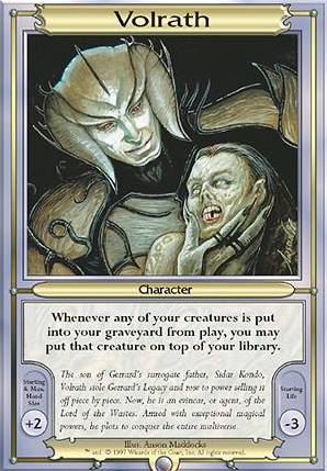 Featured card: Volrath Character