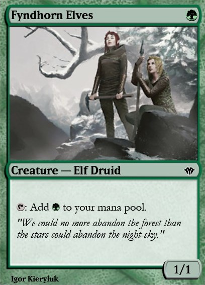 Featured card: Fyndhorn Elves