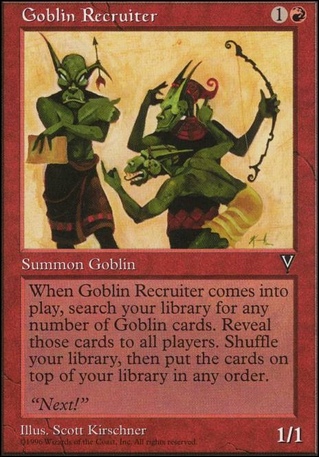 Featured card: Goblin Recruiter