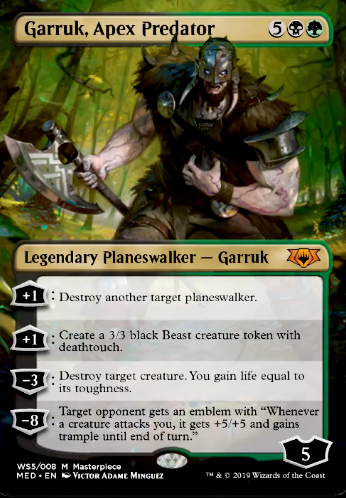 Garruk, Apex Predator feature for Garruk's Uprising [[Oathbreaker]]