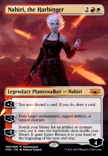 Nahiri, the Harbinger feature for Nahiri, Bane of Sorin (Nahiri Tribal!)