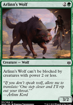 Arlinn's Wolf feature for Vrondiss of Rage