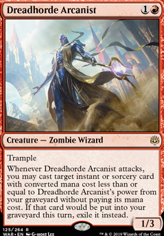 Dreadhorde Arcanist feature for aggro forest