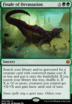 Finale of Devastation feature for Green Deck (new cards)
