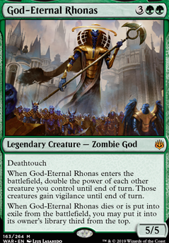 God-Eternal Rhonas feature for Face-down creatures - paradox deck