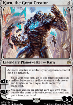 Karn, the Great Creator feature for Artifact 2: Creators