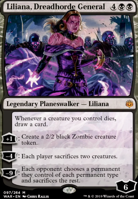 Liliana, Dreadhorde General feature for Mono-black token