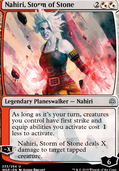 Nahiri, Storm of Stone feature for Nahiri's First Strikerino