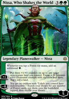 Nissa, Who Shakes the World feature for The Most Legendary Deck of Legends