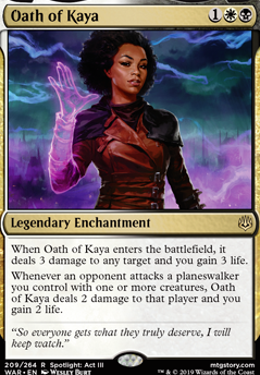 Oath of Kaya feature for WAR Draft Deck WB 1
