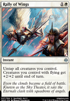 Rally of Wings feature for Giant/Kithkin Combo (Boros)