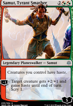 Samut, Tyrant Smasher feature for Hasty Elves w/Genesis Wave, Eldrazi, Infect...