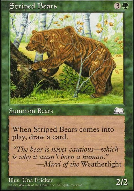 Featured card: Striped Bears
