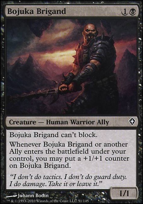 Bojuka Brigand feature for red/green/black ally