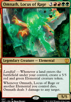 Omnath, Locus of Rage feature for Omnath Elemental Tribal
