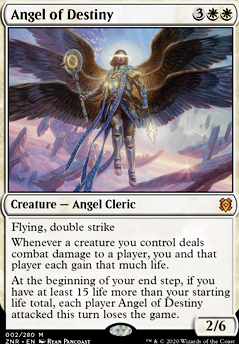 Angel of Destiny feature for Angel of Destiny Mono-White Lifegain