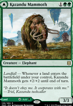 Kazandu Mammoth feature for Mammoth SURPRISE! 【Zendikar Rising】