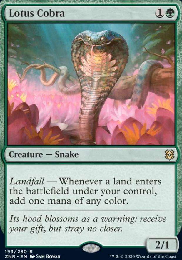 Lotus Cobra feature for Landfall Commander Omnath EDH