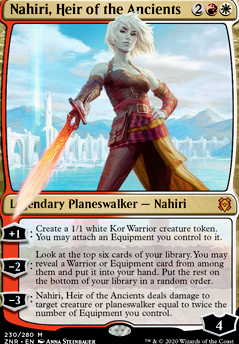Nahiri, Heir of the Ancients feature for Akiri Duel Commander Deck