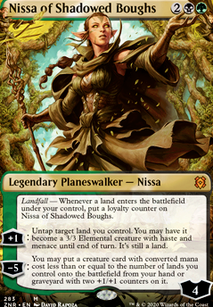 Nissa of Shadowed Boughs feature for Savra Sacrifice/Reanimate Focused