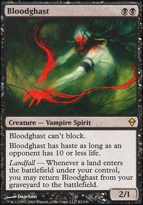 Bloodghast feature for mono B vampires