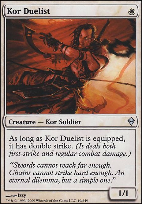 Kor Duelist feature for Weapons of war and peace