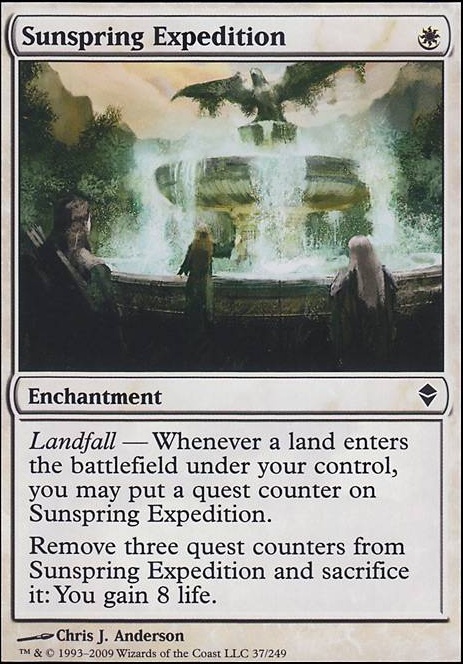 Sunspring Expedition feature for orzhov life gain