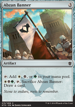Abzan Banner feature for White Blue Heavily Modified Blessed Duel Deck