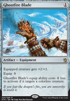 Ghostfire Blade feature for IZZET ENSOUL