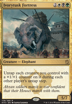 Ivorytusk Fortress feature for Ghave tokens and counters