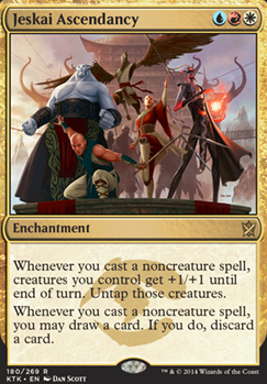 Jeskai Ascendancy feature for Prowess Tokens EDH - Elsha of the Infinite