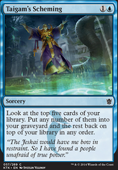 Taigam's Scheming feature for Taigam's "Shh, this is happening" deck