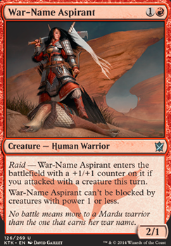 War-Name Aspirant feature for Zurgo Mardu Tribal