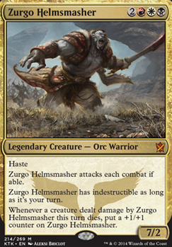 Zurgo Helmsmasher feature for my orc deck!!!